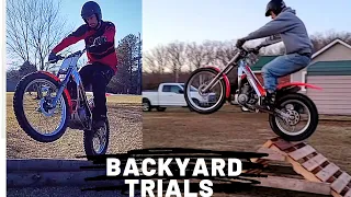 Moto Trials Backyard Obstacle Course Build - Part 2