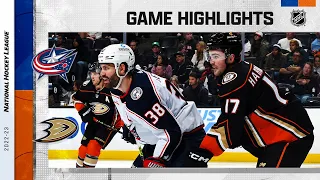 Blue Jackets @ Ducks 3/17 | NHL Highlights 2023