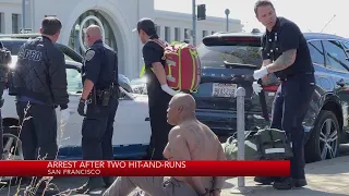 Driver arrested in connection to two SF hit-and-runs