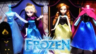 Disney Frozen Elsa 💖 Princess Anna Mini Wardrobe Doll Playsets Toy Unboxing From DisneyStore