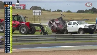 V8 Supercars 2019 - Sandown- Massive Crash in Toyota 86 Support Race