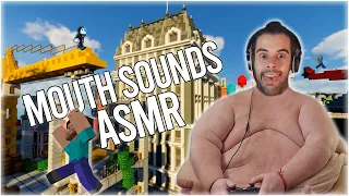 ASMR MOUTH SOUNDS MINECRAFT PARKOUR CITY - SPEEDRUN MINECRAFT - ASMR ESPAÑOL