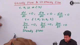 Steady and Unsteady Flow - Fluid Kinematics - Fluid Mechanics 1