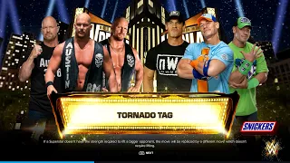 Stone Cold's VS John Cena's || 6 Men Tornado Match || #wwe2k24 #viral #gaming #wwe2k