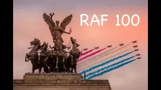 What a sight ! RAF 100 flypast over Hyde Park corner London