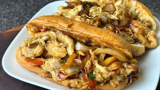 Quick & Easy Chicken Philly Cheesesteak! I Make This When I Want a Easy Dinner