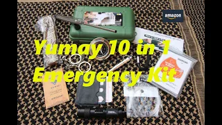 Yumay 10 in 1 Survival Kit Unboxing from Amazon £15.99