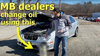 This is how dealers change oil in your Mercedes-Benz AMG