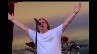 Is this the latest Coincidence? - Lewis Capaldi at Glastonbury Music Festival.