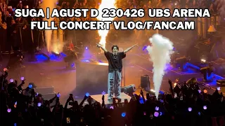 230426 Full Concert Vlog/Fancam | Suga Agust D Tour D-Day UBS Arena