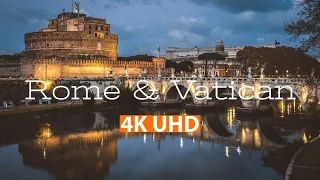 Rome & Vatican 4K | Scenic Relaxation with italian music | Drone and street scenes