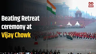 Beating Retreat ceremony at Vijay Chowk | #Watch Full Event