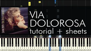 Sandi Patty - Via Dolorosa - Piano Tutorial - Sheet Music