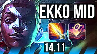 EKKO vs AKALI (MID) | 17/2/5, Legendary, 800+ games | EUW Diamond | 14.11