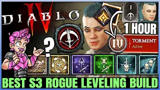 Diablo 4 - New Best Rogue Leveling Build - Season 3 FAST 1 to 70 - Skills Paragon Seneschel Guide!