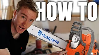 How to use a chainsaw | How to fix a broken chain