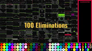 100 Eliminations Marble Race in Algodoo