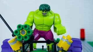 LEGO HULK | LEGO | Hulk Smash Brick Building | Lego World | Lego Stop Motion | WildBrain Cartoons