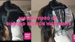 Missing video of Diamond section Highlights   I Tutorial by AISHA BUTT