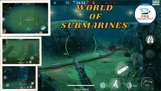 World of Submarines: navy warships battle wargame in HD 1080p l Android game 📱 l action game🔥 #pgdna