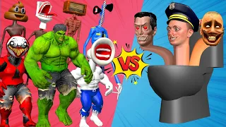 ALL SERIES SKIBIDI TOILET VS ALL SIREN HEADS VS HULK VS CHOO CHOO CHARLES