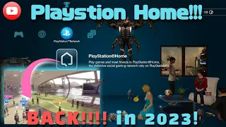 PlayStation Home GAMEPLAY 2023! Destination Home Revival Project Showcase!!!