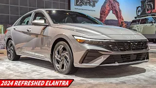 *Hands On* The 2024 Hyundai Elantra gets HUGE styling and tech upgrades // Corolla in trouble?!