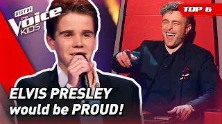 INCREDIBLE Swinging ELVIS PRESLEY Covers in The Voice Kids! 😁| Top 6 (Part 2)