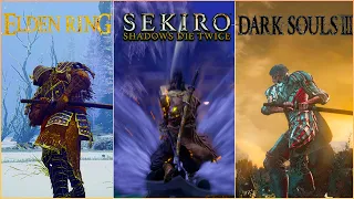Elden Ring vs Sekiro vs Dark Souls 3 - Attention to Details, Graphics and Animations comparison