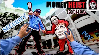 SECURITY REAL vs SECURITY FAKE From Money Heist Korea Bad Guy ( Epic Parkour Pov Chase ) B2F