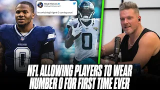 NFL Allowing Players To Wear Number 0 For First Time Ever | Pat McAfee Reacts