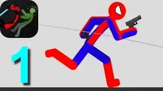 Stickman Backflip Killer 3 Spiderman Parkour Mode Walkthrough Part 1 / Android Gameplay HD