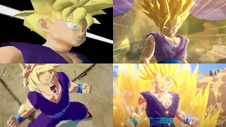 Evolution of Super Saiyan 2 Gohan Transformation