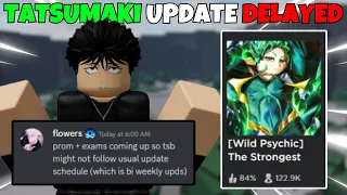 The Strongest Battlegrounds TATSUMAKI UPDATE DELAY + UPDATE RELEASE DATE MOVED