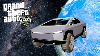 ЗАПУСТИЛ TESLA CYBERTRUCK В КОСМОС! КАК ТЕБЕ ТАКОЕ, ИЛОН МАСК?! - GTA 5 (МОДЫ ГТА 5)