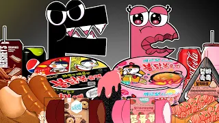 Convenience Store BLACK PINK Food Alphabet Lore F vs P MUKBANG! | Alphabetlore ANIMATION (A-Z...)