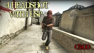 -4 WITH USP-S ONLY HEADSHOT AND DEFUSE | CS:GO