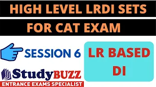 High level LRDI sets for CAT exam: Simple way to solve LR based DI questions | StudyBUZZ LRDI