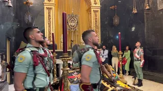 Cambio de guardia de LA LEGIÓN al CRISTO de la BUENA MUERTE en Málaga. 04-04-2023!