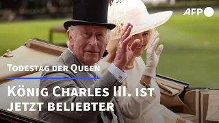 Erstes Jahr als Monarch: Charles' Popularität ist gestiegen | AFP