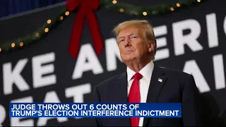 Judge throws out 6 counts of Trump's Georgia election interference indictment