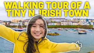 American Couple Explores Northern Ireland In The Rain | Portrush 4K