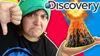 THIS MAKES ME ANGRY! Testing 3 Discovery Craft Kits Volcano, Lava Lamp, Experiments Cash or Trash?