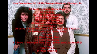 Styx Live December 18, 1978 Chicago Stadium, Chicago, IL