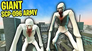 GIANT SCP-096 ARMY ATTACKS CITY! - Garry's Mod SCP Survival - Gmod SCP Fun