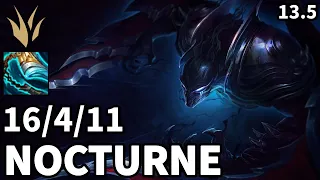 Nocturne Jungle vs Kindred - EUW Master | Patch 13.5