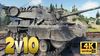 Leopard 1: 2 against 10 endfight - World of Tanks