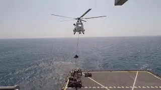 USNS AMELIA EARHART VERTREP (SUPER PUMA)