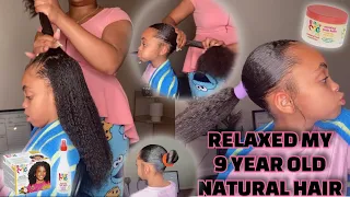 Relaxing my daughter’s NATURAL HAIR | Just for me | It’s Me Yoni 💋#kidshairstyle #kidshair