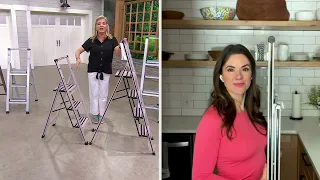 EMPOWER Ultraslim Lightweight Aluminum Step Ladders on QVC